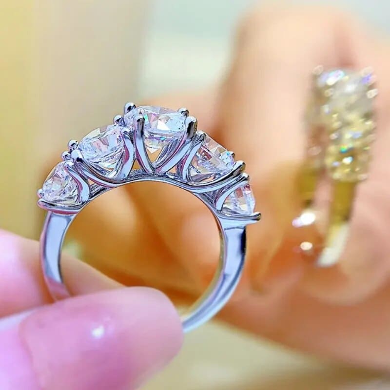 קצת חתונה3.6 תכשיט כסף טבעת חתונה חתונה יהלומים תכשיטים925 תכשיטים כסף לנשים