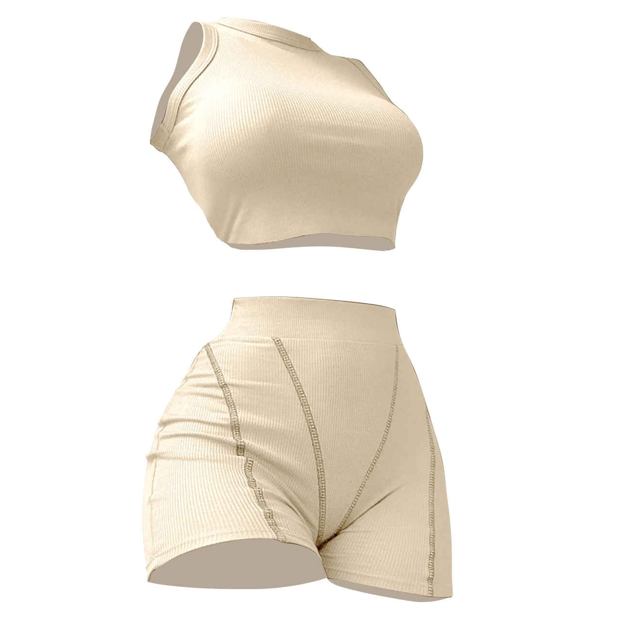 Bar Shorts Beige