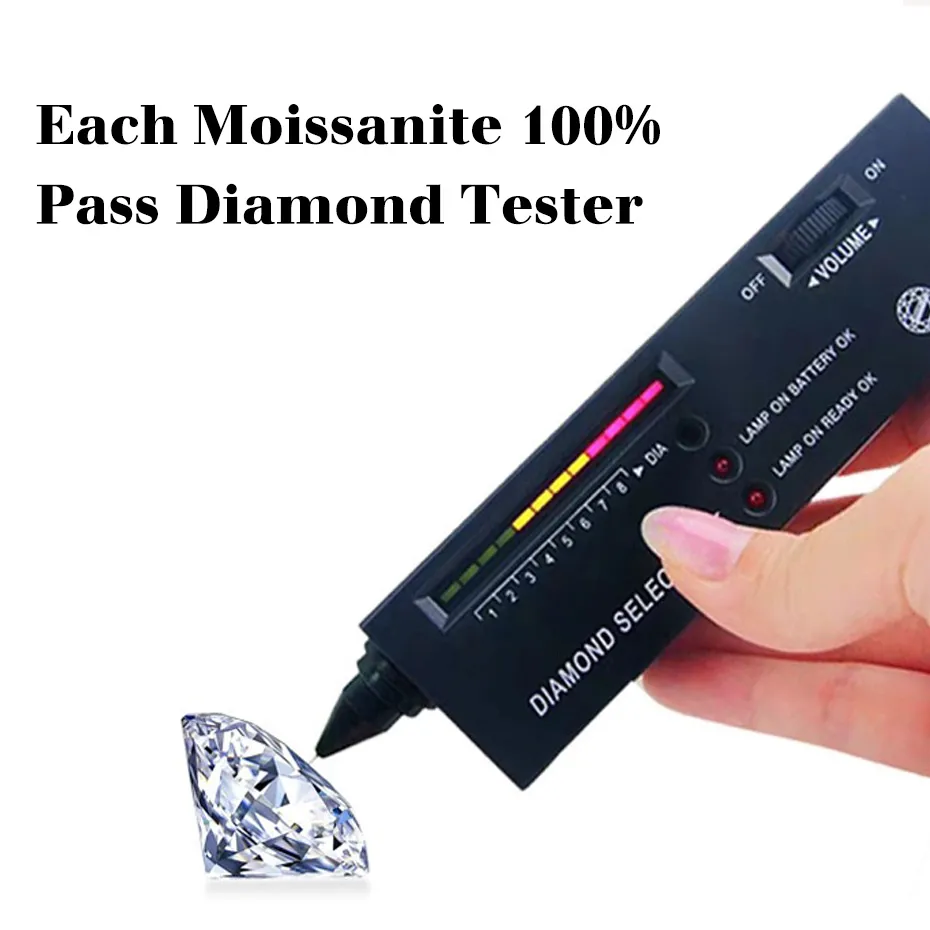 עם תעודת קשת קשר Moissanite טבעת לנשים נישואים 7mm 1.2ct אירוסין תכשיטי יוקרה מותג הכלה מתנה במגמת