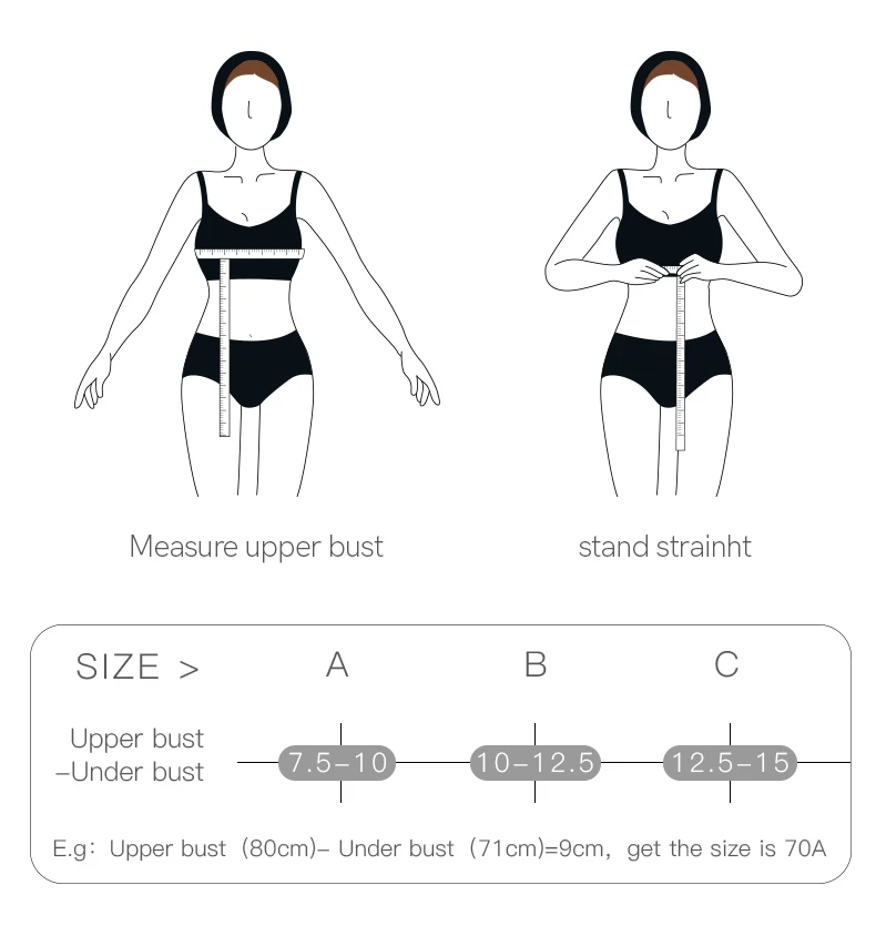 Sujiin לדחוף את חזייה לחזה קטן נשים Bralettes עובש אמצע 3/4 כוס סקסית אלחוטי חלקה מרופד חזיית תחתונים נשיים MX206